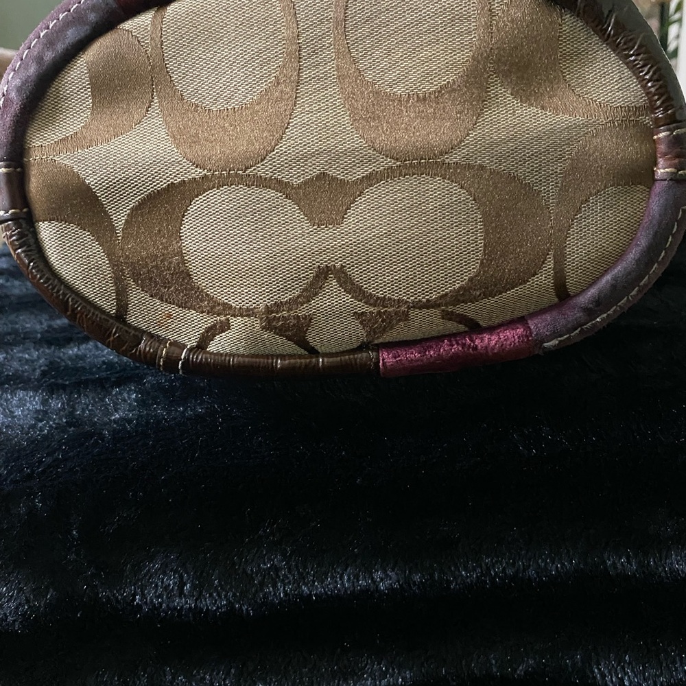 y2k Coach Bleeker 11356 Holiday Patchwork Hobo Bag with bonus free coach mirror - Picture 8 of 14